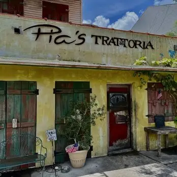 Historic Gulfport restaurant exterior and signage, reflecting coastal arts town charm and upkeep needs.