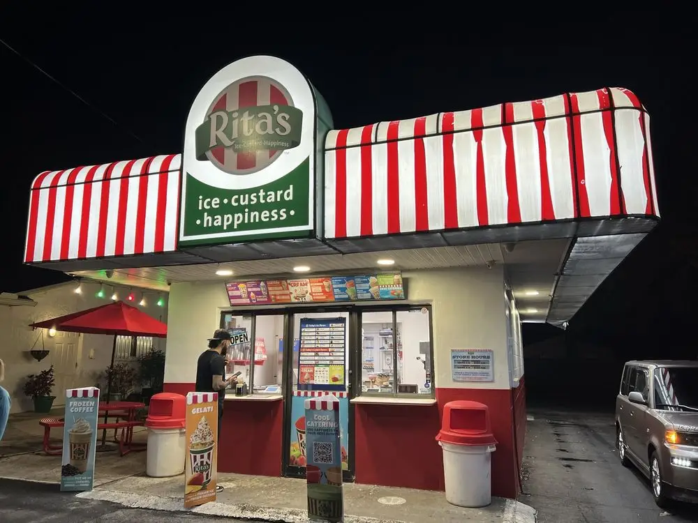 Rita's ice custard and happiness storefront in Seminole, FL.