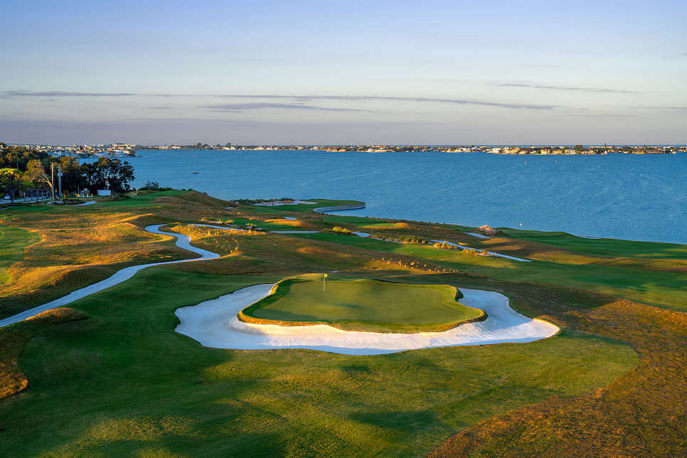 Scenic golf course view near St. Petersburg, FL, representing Tampa Bay area home services.